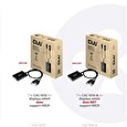 Club3D Adaptér aktivní DisplayPort na Dual Link DVI-D, USB napájení, 60cm, HDCP off