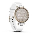 Garmin hodinky Lily Sport Cream Gold/White Silicone Band