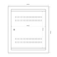 DATACOM 19" rozvaděč pod omítku 4U+2U/150mm plech
