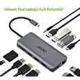Acer 12v1 Type C dongle: 2 x USB3.2, 2 x USB2.0, 1x SD/TF, 2 x HDMI, 1 x PD, 1 x DP, 1 x RJ45, 1 x 3.5 Audio