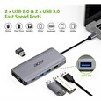 Acer 12v1 Type C dongle: 2 x USB3.2, 2 x USB2.0, 1x SD/TF, 2 x HDMI, 1 x PD, 1 x DP, 1 x RJ45, 1 x 3.5 Audio