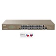 Tenda TEF1126P-24-410W PoE AF / AT switch - 24x PoE 100 Mb/s + 2x Uplink 1Gb/s RJ45/SFP, PoE 370W