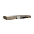 Tenda TEF1126P-24-410W PoE AF / AT switch - 24x PoE 100 Mb/s + 2x Uplink 1Gb/s RJ45/SFP, PoE 370W