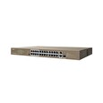 Tenda TEF1126P-24-410W PoE AF / AT switch - 24x PoE 100 Mb/s + 2x Uplink 1Gb/s RJ45/SFP, PoE 370W