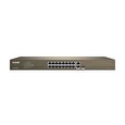 Tenda TEF1218P-16-250W PoE AT WebSmart switch - 16x PoE 100 Mb/s + 2x Uplink 1Gb/s RJ45 / SFP, 230W