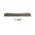 Tenda TEF1218P-16-250W PoE AT WebSmart switch - 16x PoE 100 Mb/s + 2x Uplink 1Gb/s RJ45 / SFP, 230W