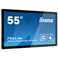 55" iiyama TF5539UHSC-B1AG: IPS, 4K, capacitive, 15P, 500cd/m2, VGA, HDMI, DP, 24/7, IP54, černý