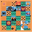 Dobrodružná mapa savana pro robota cubetto