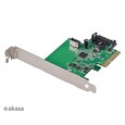 Akasa siťová karta USB 3.2 HOST card, 10Gbps USB 3.2 Gen 2, Interní, 20-pin, PCIe