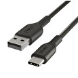 Playa by Belkin oplétaný kabel USB-A - USB-C, 1m, černý