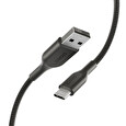 Playa by Belkin oplétaný kabel USB-A - USB-C, 1m, černý