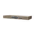 Tenda TEG1118P-16-250W PoE AT Gigabit switch 16x 1Gb/s PoE 802.3af/at + 2x SFP 1Gb/s, PoE 230W, Rack