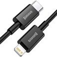 Baseus CATLYS-A01 Superior Fast Charging Datový Kabel USB-C to Lightning 20W 1m Black