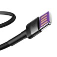 Baseus CATKLF-PG1 Cafule Quick Charging Datový Kabel USB Double Sided to USB 40W 1m Gray/Black