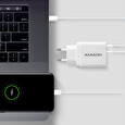 AXAGON ACU-PQ22W, PD & QUICK nabíječka do sítě 22W, 2x port (USB + USB-C), PD3.0/QC3.0/AFC/FCP/Apple, bílá