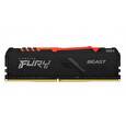 Kingston FURY Beast/DDR4/64GB/3600MHz/CL18/4x16GB/RGB/Black