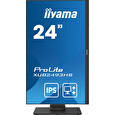 24" iiyama XUB2493HS-B4: IPS, FullHD@75Hz, 250cd/m2, 4ms, VGA, HDMI, DP, height, pivot, černý