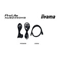 24" iiyama XUB2493HS-B4: IPS, FullHD@75Hz, 250cd/m2, 4ms, VGA, HDMI, DP, height, pivot, černý