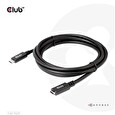 Club3D Prodlužovací kabel USB-C, 4K 60Hz (M/F), 2m