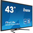 43" iiyama X4373UHSU-B1:VA,UHD,2xHDMI,DP,USB,PIP