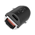 Nabíječka FIXED s USB-C a USB-A výstupem v miniaturním provedení, podpora PD, 30W, černá