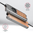 Axagon CLR-M2FAN, měděný chladič s ventilátorem pro oboustranné M.2 SSD, výška 13 mm