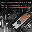 Axagon CLR-M2FAN, měděný chladič s ventilátorem pro oboustranné M.2 SSD, výška 13 mm