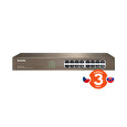 Tenda TEG1016D - 16x Gigabit Switch, Fanless-bez ventilátorů, Rackmount, ochrana proti přepětí