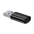 Baseus Ingenuity mini OTG adaptér USB-A 3,1A samec na USB-C samice, černá