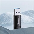 Baseus Ingenuity mini OTG adaptér USB-A 3,1A samec na USB-C samice, černá