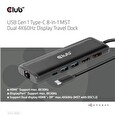 Club3D hub USB-C, 8-in-1 MST Dual 4K60Hz, Display Travel Dock