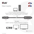 Club3D kabel DP 1.4 na HDMI, 4K120Hz nebo 8K60Hz HDR10, M/M, 3m