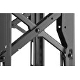 DIGITUS Výsuvný nástěnný držák pro video 45-70" obrazovky, max. 70 kg, otvor proti krádeži VESA 200x200, 300x200, 300x300, 400x200