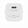 Nabíječka FIXED síťová s USB-C výstupem a podporou PD, 30W, bílá