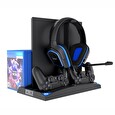 iPega P4009 Nabíjecí Stanice s Chlazením pro PS5/PS4 Black