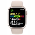 Apple Watch Series 8 GPS 45mm Starlight Aluminium Case with Starlight Sport Band - Regular