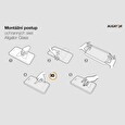 Aligator Ochranné tvrzené sklo GLASS PRINT Honor Magic 4 Lite, černá, celoplošné lepení