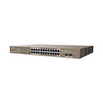 Tenda TEG1126P-24-41410W PoE AT Gigabit switch 24x 1Gb/s PoE 802.3af/at + 2x SFP,PoE 370W, Rackmount