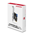 AXAGON PCEU-232VLS, PCIe řadič, 2+2x USB 3.2 Gen 1 port, UASP, SATA napájení, SP & LP