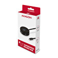 AXAGON HUE-P1C, 4x USB 3.2 Gen 1 ROUND hub, micro USB nap. konektor, kabel USB-C 30cm