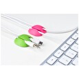 Kabelový organizér Cable Candy, 6 ks, bílý