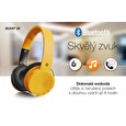 Bluetooth sluchátka ALIGATOR AH02, hořčicově žlutá