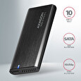 AXAGON EEM2-SB2, USB-C 3.2 Gen 2 - M.2 NVMe & SATA SSD kovový RAW box, bezšroubkový, černý