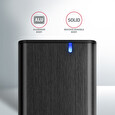 AXAGON EEM2-SB2, USB-C 3.2 Gen 2 - M.2 NVMe & SATA SSD kovový RAW box, bezšroubkový, černý