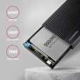 AXAGON EE25-GTR, USB-C 10Gbps - SATA 6G 2.5" RIBBED box, černý