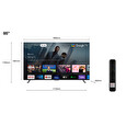 TCL 85C645 TV SMART Google TV QLED/215cm/4K UHD/3100 PPI/50Hz/Direct LED/HDR10+/Dolby Atmos/DVB-T/T2/C/S/S2/VESA