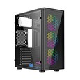 Gembird Fornax 500/Midi Tower/Transpar./Černá