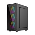 Gembird Fornax 500/Midi Tower/Transpar./Černá