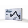 GEMBIRD Držák monitoru na stěnu MA-WA1-02, naklápěcí, až do 27" a 7kg, černý