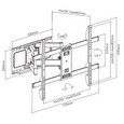 GEMBIRD Držák TV WM-80ST-02, 37"-80" (60kg), otočný a náklopný